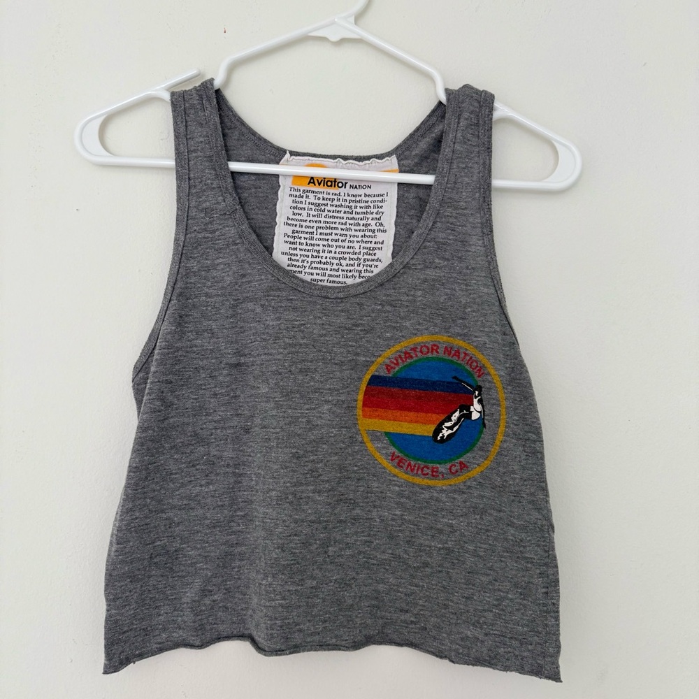 Aviator Nation Gray Tank Size XS